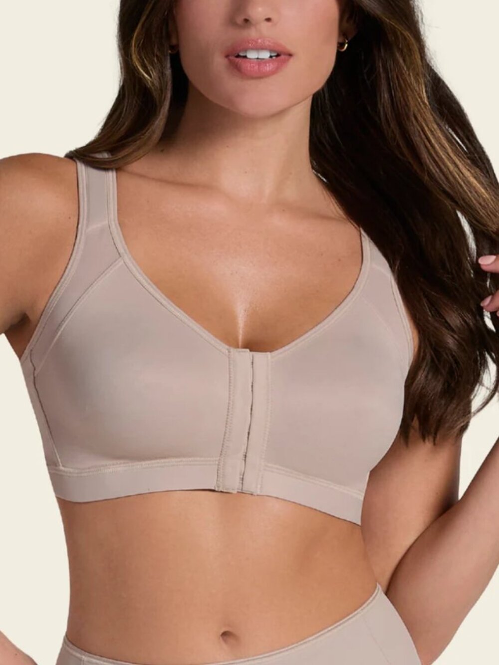 Leonisa Multi Functional Unlined Wireless Posture Corrector Bra Nude Size 34 NWT